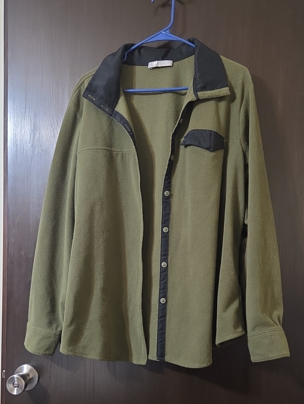 Lee Riders Ladies fleece button down Jacket olive green XL